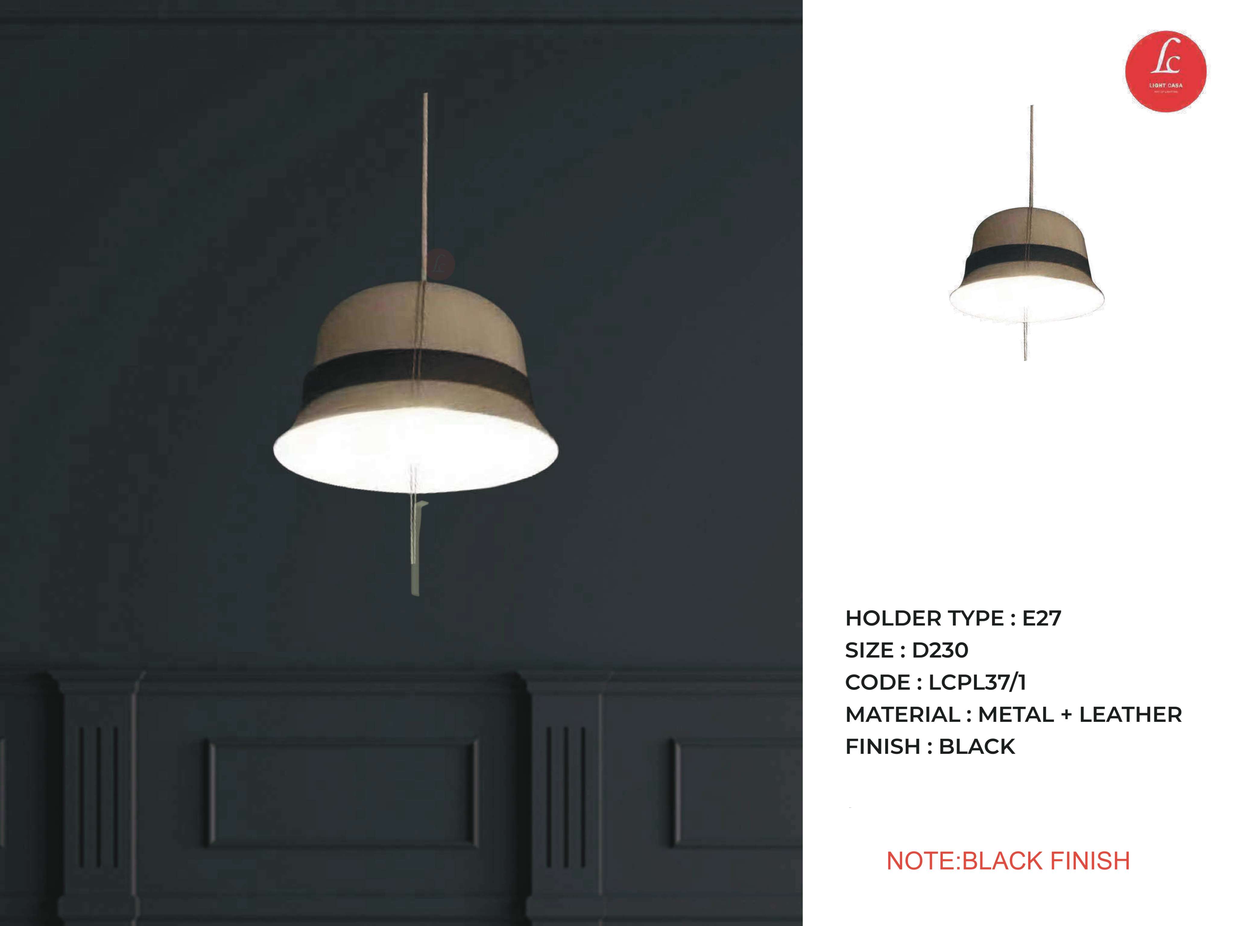 Beyond Lights - Leather Pendant Light- LCHL